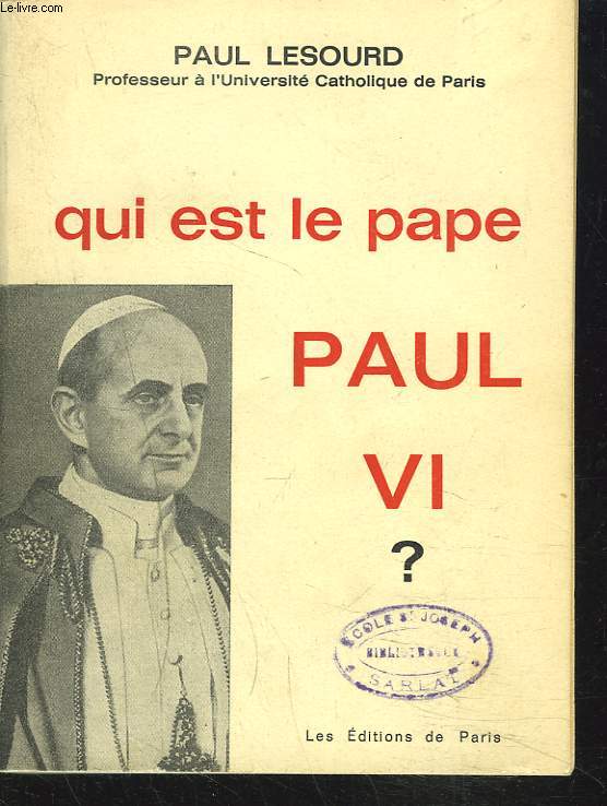 QUI EST LE PAPE PAUL VI ?