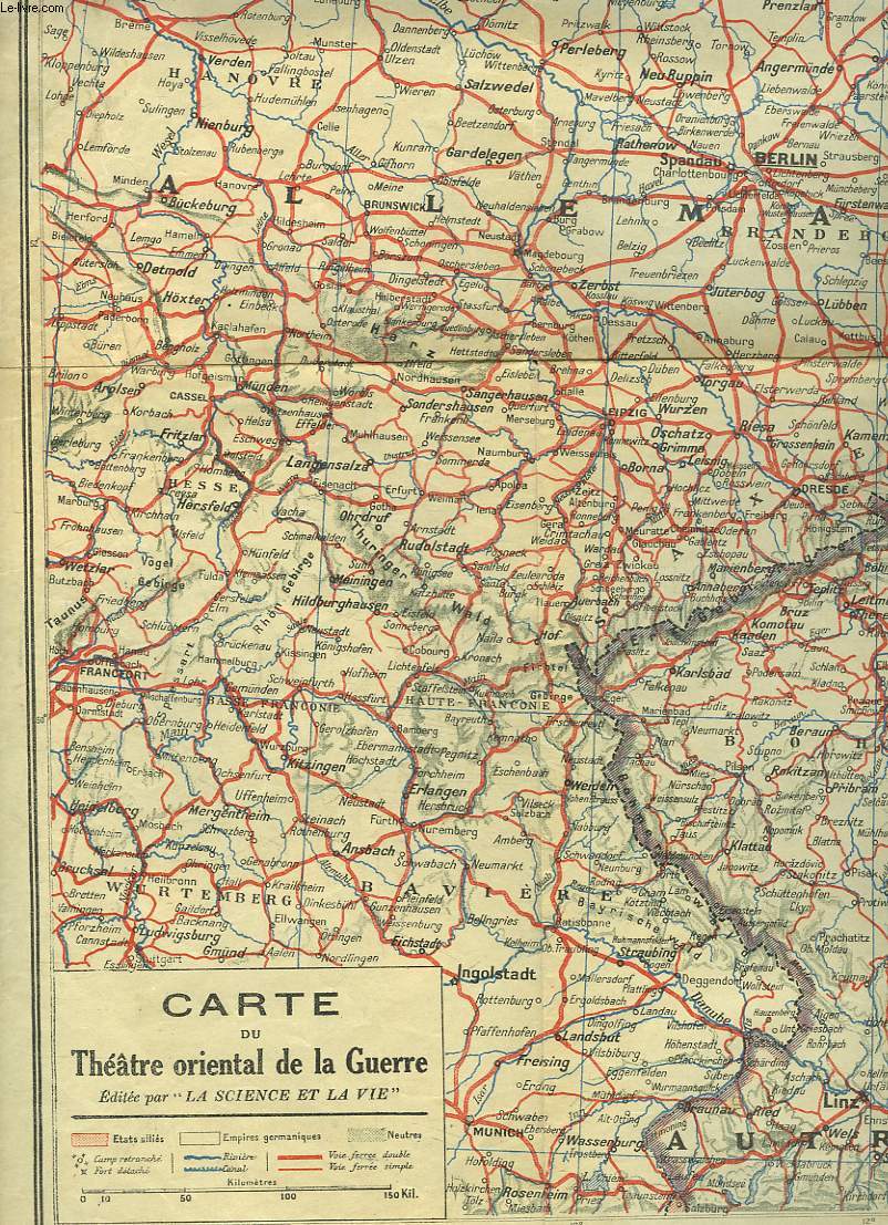 CARTE DU THEATRE ORIENTAL DE LA GUERRE. 