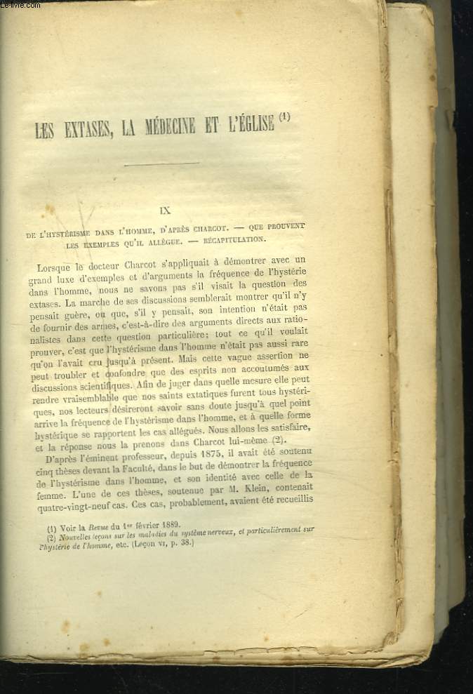 REVUE DU MONDE CATHOLIQUE. DE QUELQUES ECARTS DE DOCTRINE / LES EXTASES, LA MEDECINE ET L'EGLISE / LES ERREURS ROSMINIENNES / LA PRISON SANS DIEU / UN POETE RUSSE / ECHO DU PAYS DES PHARAONS / LE TYROL ITALIEN / M. LE MARECHAL. SCENES D'UKRAINE / ...