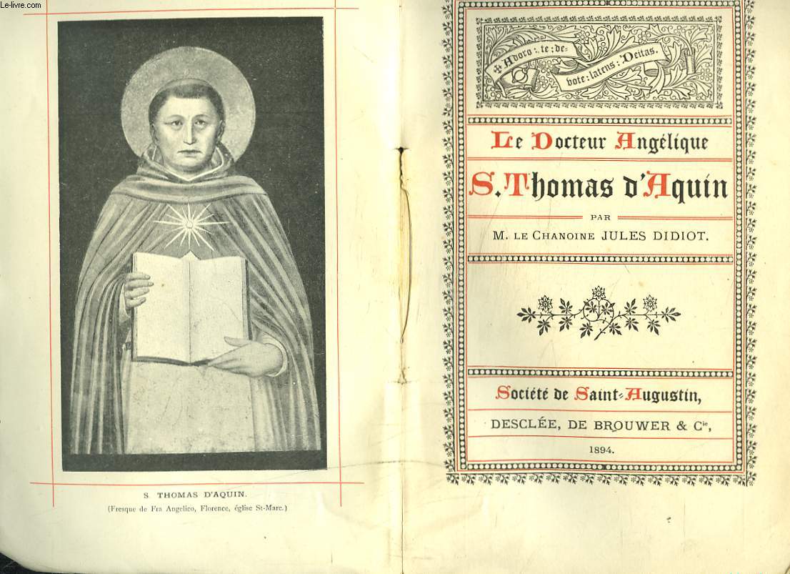 LE DOCTEUR ANGELIQUE St THOMAS D'AQUIN