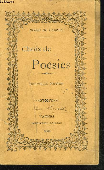 CHOIX DE POESIES