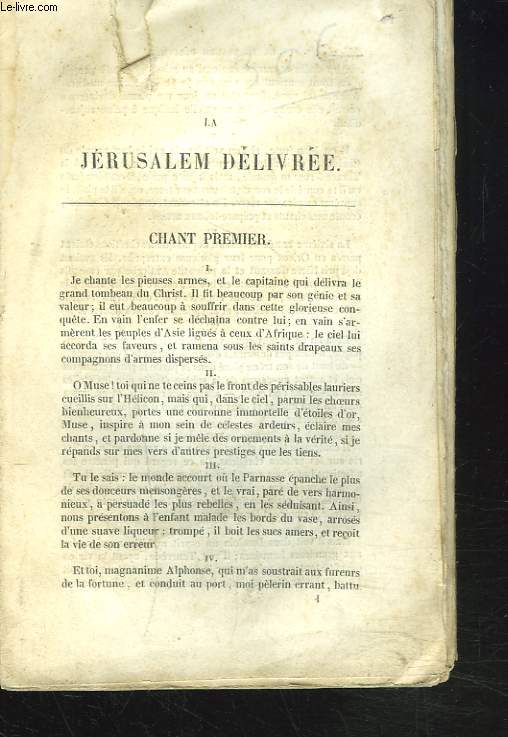 LA JERUSALEM DELIVREE.