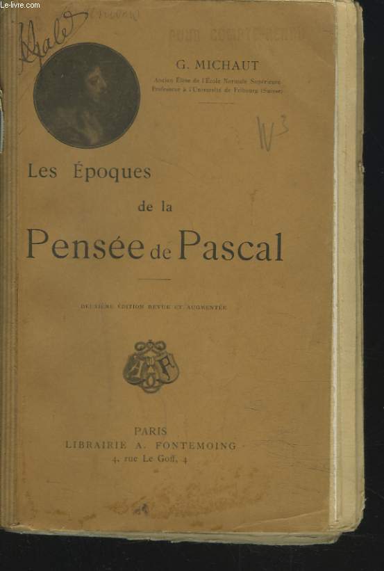 LES EPOQUES DE LA PENSEE DE PASCAL