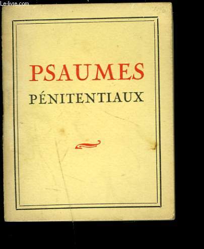 PSAUMES PENITENTIAUX