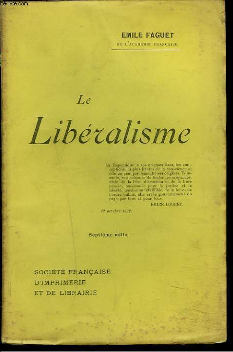 LE LIBERALISME