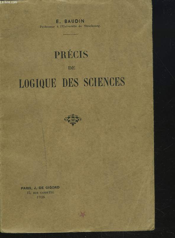 PRECIS DE LOGIQUE DES SCIENCES