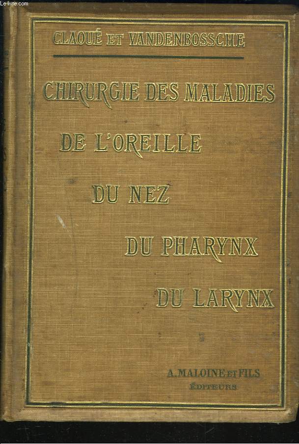 CHIRURGIE DES MALADIES - DE L'OREILLE - DU NEZ - DU PHARYNX - DU LARYNX. (oesophagoscopie - bronchoscopie). TECHNIQUES ET INDICATIONS.