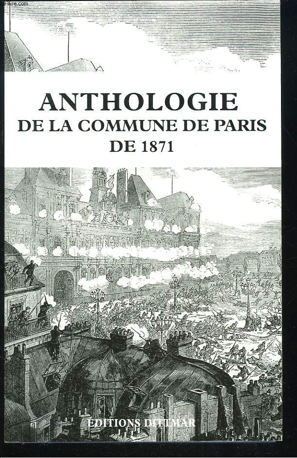 ANTHOLOGIE DE LA COMMUNE DE PARIS DE 1871