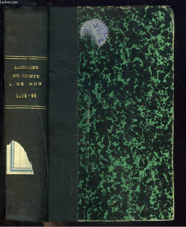 DISCOURS ET ECRITS DIVERS. TOME SIXIEME, 1894-1899.