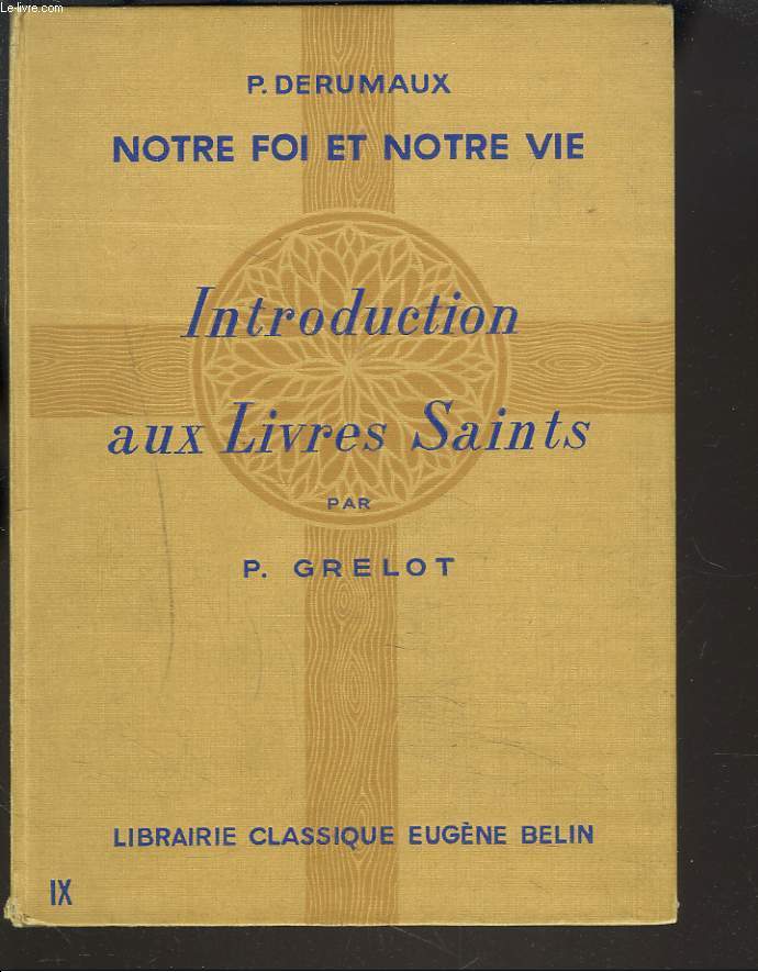 INTRODUCTION AUX LIVRES SAINTS.