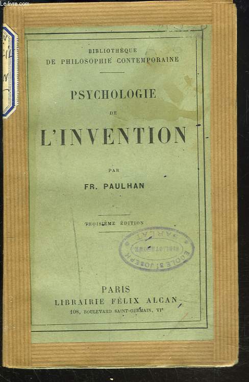 PSYCHOLOGIE DE L'INVENTION