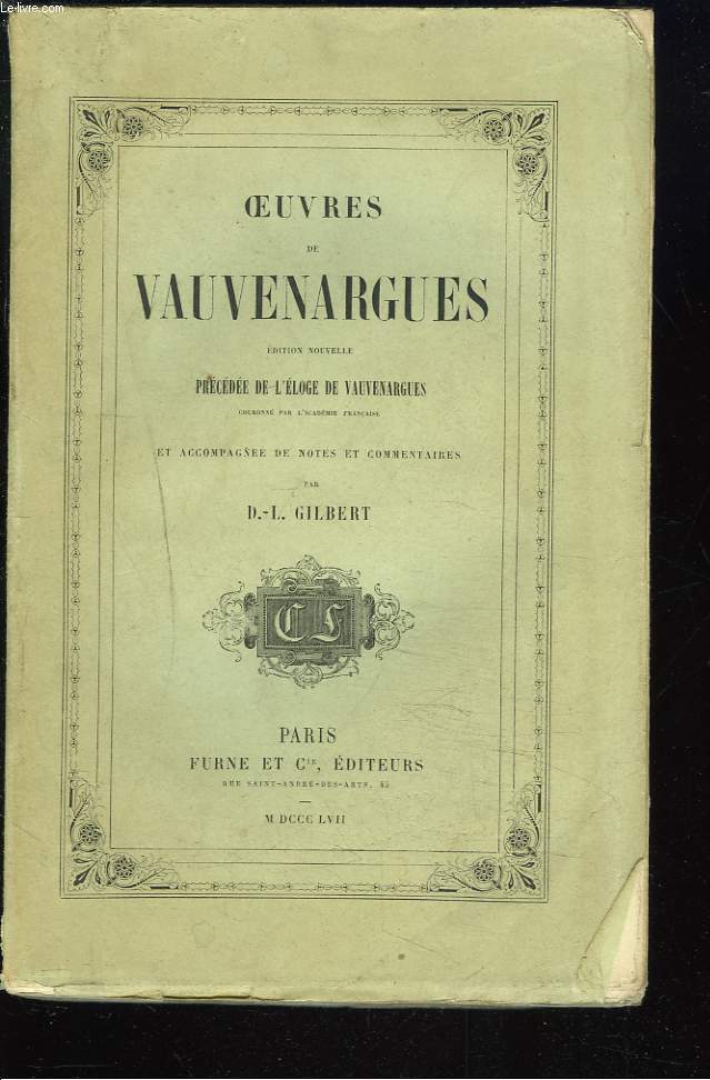 OEUVRES DE VAUVENARGUES.