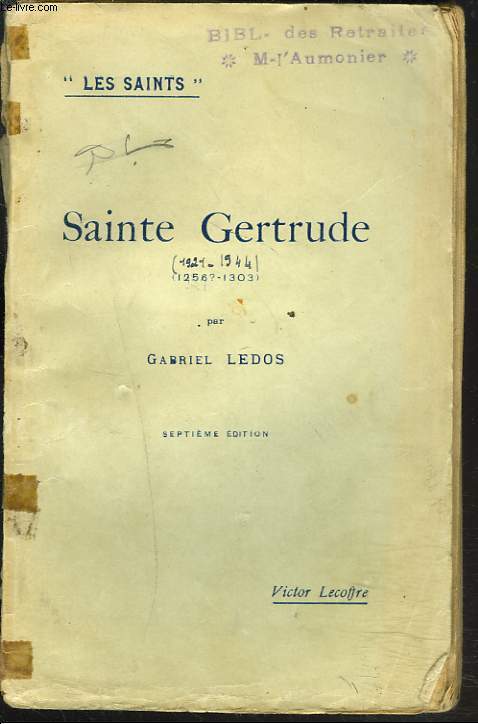 SAINTE GERTRUDE (1256-1303).