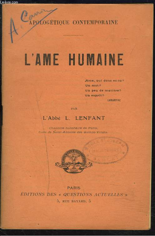L'AME HUMAINE