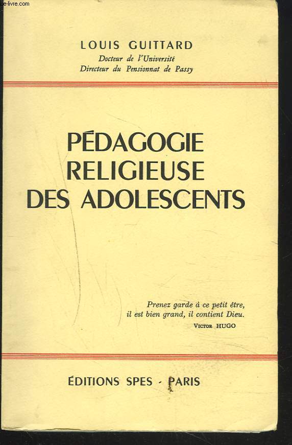 L'EVOLUTION RELIGIEUSE DES ADOLESCENTS.