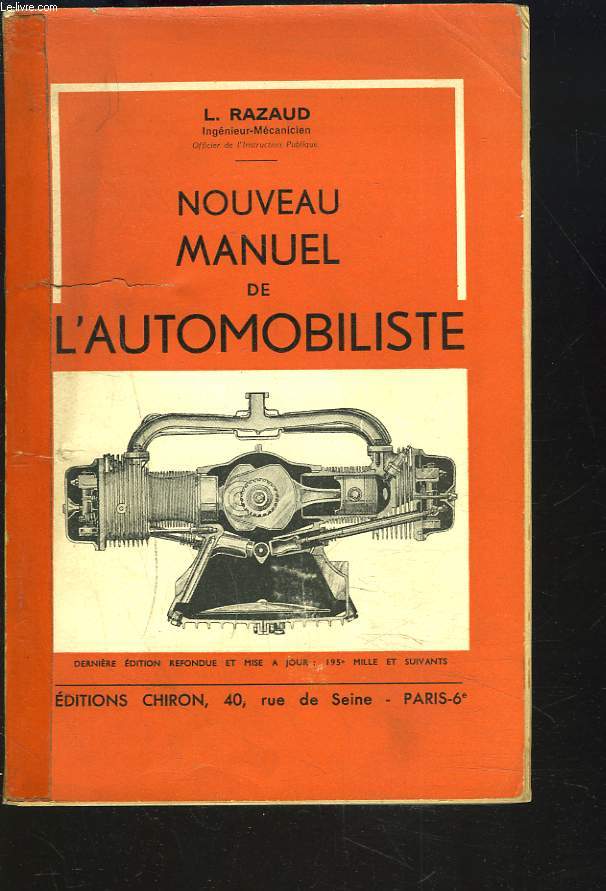 NOUVEAU MANUEL DE L'AUTOMOBILISTE
