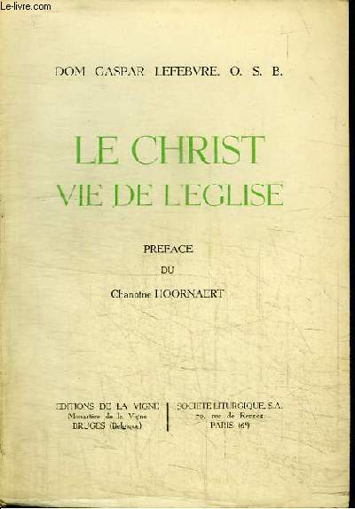 LE CHRIST - VIE DE L'EGLISE