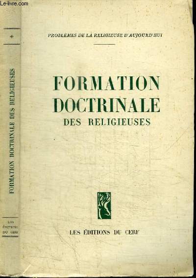 FORMATION DOCTRINALE DES RELIGIEUSES