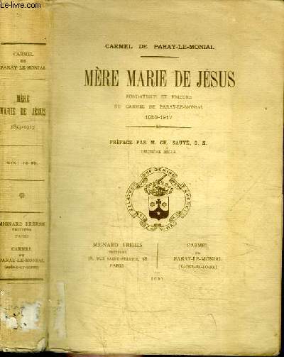 MERE MARIE DE JESUS 1853-1917