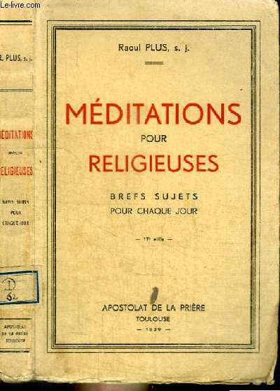 MEDITATIONS POUR RELIGIEUSES - BREFS SUJETS POUR CHAQUE JOUR