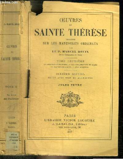 OEUVRES DE SAINTE THERESE - TOME DEUXIEME