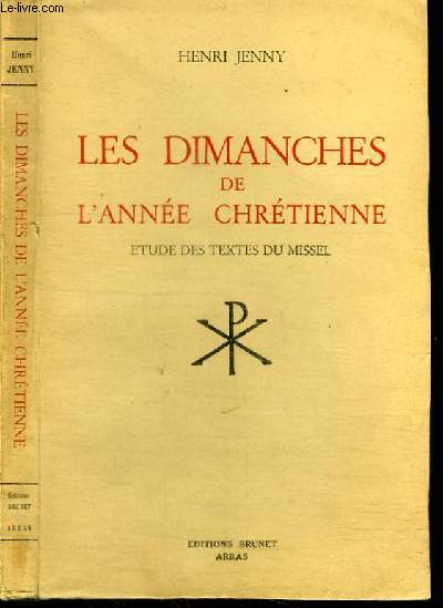 LES DIMANCHES DE L'ANNEE CHRETIENNE