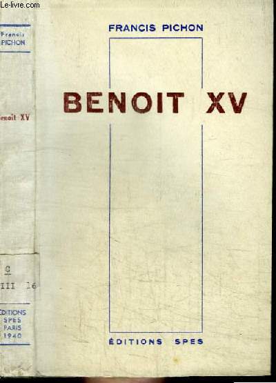 BENOIT XV