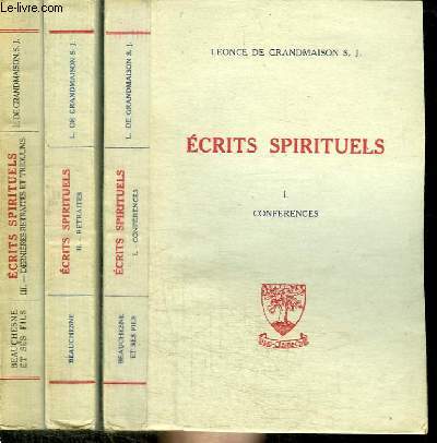 ECRITS SPIRITUELS - TOME 1 A 3 EN 3 VOLUMES