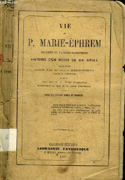 VIE DU P. MARIE-EPHREM