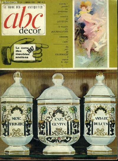 ABC DECOR - LE GUIDE DES ANTIQUITES - TROISIEME ANNEE N27 - JANVIER 1967