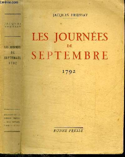 LES JOURNEES DE SEPTEMBRE 1792