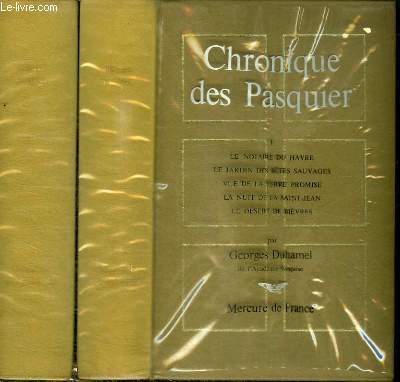 CHRONIQUE DES PASQUIERS - TOME 1 ET 2 EN 2 VOLUMES
