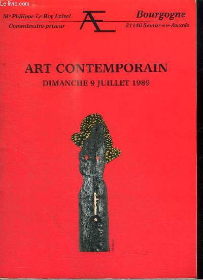 ART CONTEMPORAIN DIMANCHE 9 JUILLET 1989
