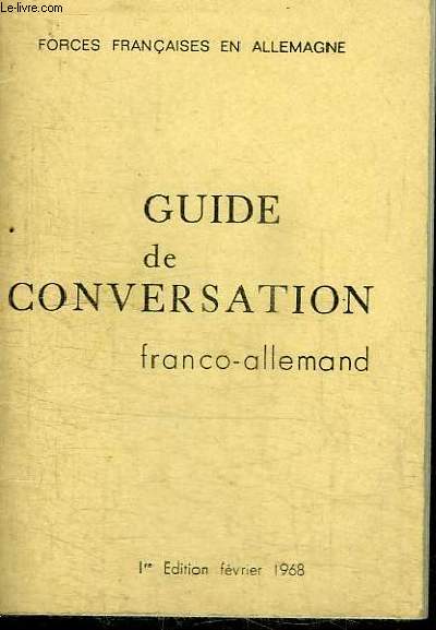 GUIDE DE CONVERSATION FRANCO-ALLEMAND