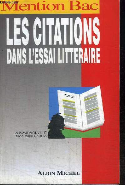 MENTION BAC - LES CITATIONS DANS L'ESSAI LITTERAIRE