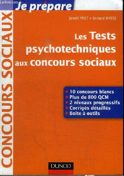 LES TESTS PSYCHOTECHNIQUES AUX CONCOURS SOCIAUX