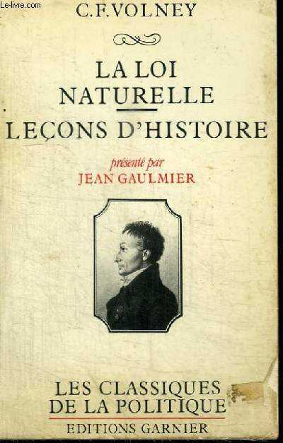 LA LOI NATURELLE - LECONS D'HISTOIRE