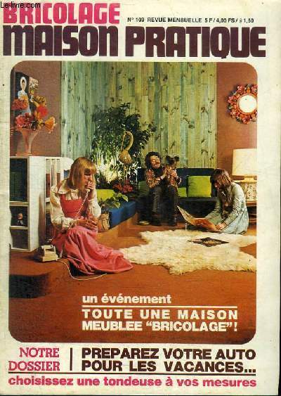 BRICOLAGE MAISON PRATIQUE N109 - MAI 1976