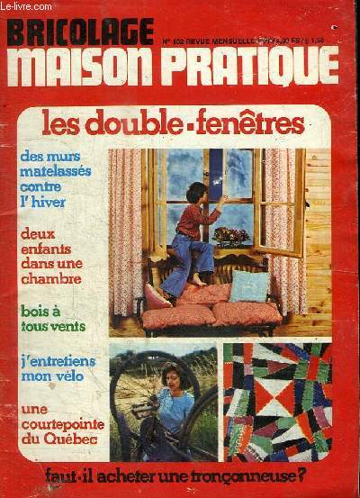 BRICOLAGE MAISON PRATIQUE N102 - SEPTEMBRE 1975