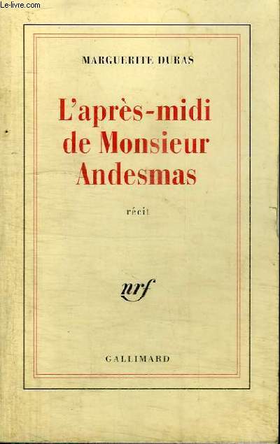 L'APRES-MIDI DE MONSIEUR ANDESMAS