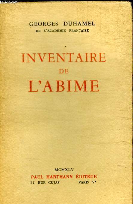 INVENTAIRE DE L ABIME