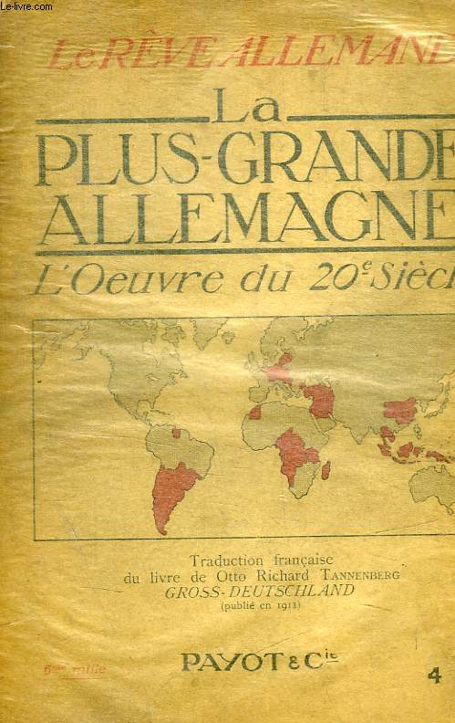 LA PLUS GRANDE ALLEMAGNE - L OEUVRE DU XXE SIECLE