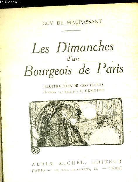 LES DIMANCHES D UN BOURGEOIS DE PARIS