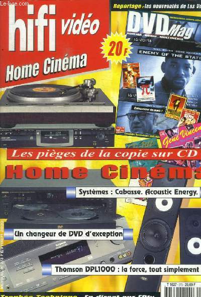 HIFI VIDEO HOMME CINEMA - REPORTAGE : LES NOUVEAUTES DE LAS VEGAS - MENSUEL N 273 FEVRIER 2000