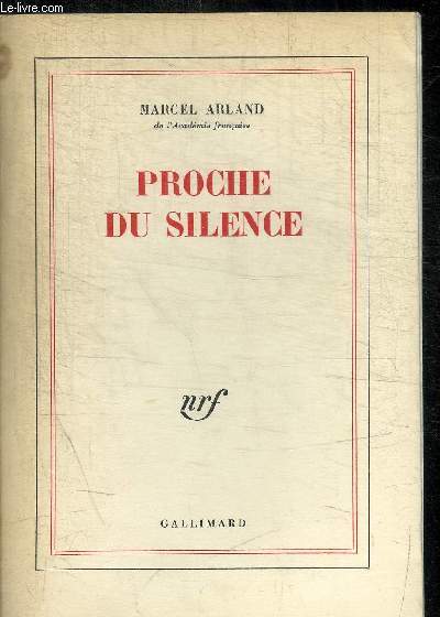 PROCHE DU SILENCE