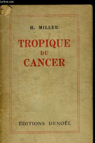 TROPIQUE DU CANCER