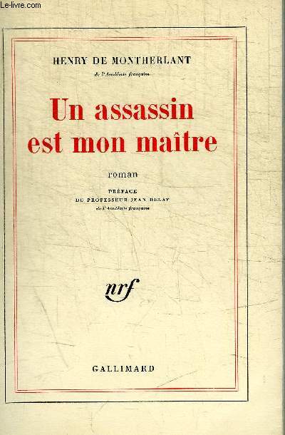 UN ASSASSIN EST MON MAITRE