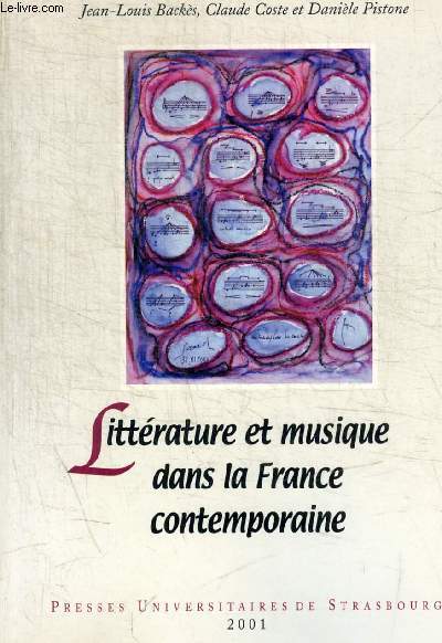 Litterature et Musique Dans la France Contemporaine