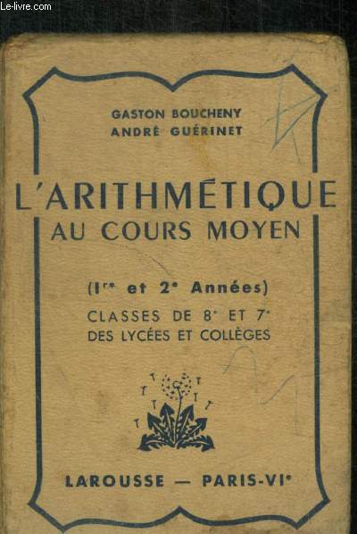 L ARITHMETIQUE AU COURS MOYEN ( 1 ERE ET 2 E ANNEES )