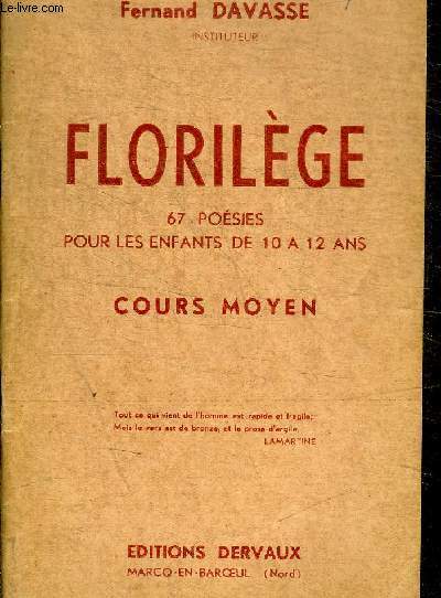 FLORILEGE - COURS MOYEN